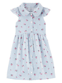 Carter’s Rochiță alb/albastra cu floricele