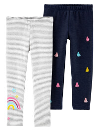 Carter’s Set 2 pantaloni Curcubeu si denim