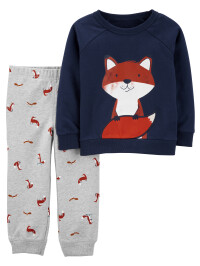 Carter's Set 2 piese pantaloni si bluza Vulpe