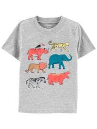 Carter's Tricou gri Animale
