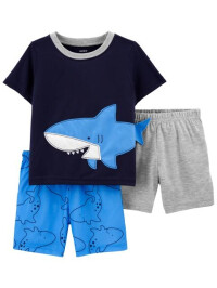 Carter's Pijama 3 piese Rechin