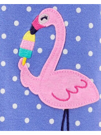 Carter's Pijama cu fermoar Flamingo 