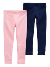 Carter's Set 2 colanti roz si bleumarin 