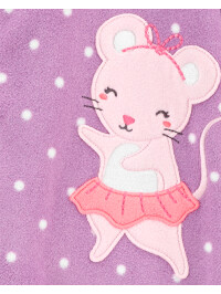 Pijama mov cu buline si soricel