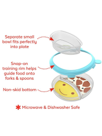 Skip Hop Set Farfurie & Bol Zoo Smart – Girafa