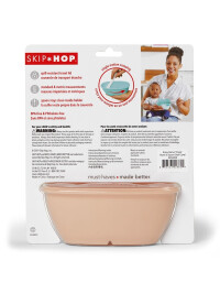 Skip Hop - Set de calatorie pentru hranire (bol + lingurita) - Soft coral