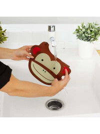 Skip Hop Bavetica de silicon Fold & Go Zoo - Maimutica