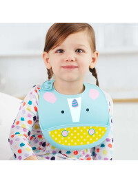 Skip Hop Bavetica de silicon Fold & Go Zoo - Unicorn